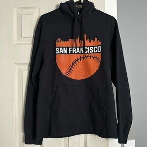 San Francisco Giants Baseball Orange and Black Hoodie ~ Size large